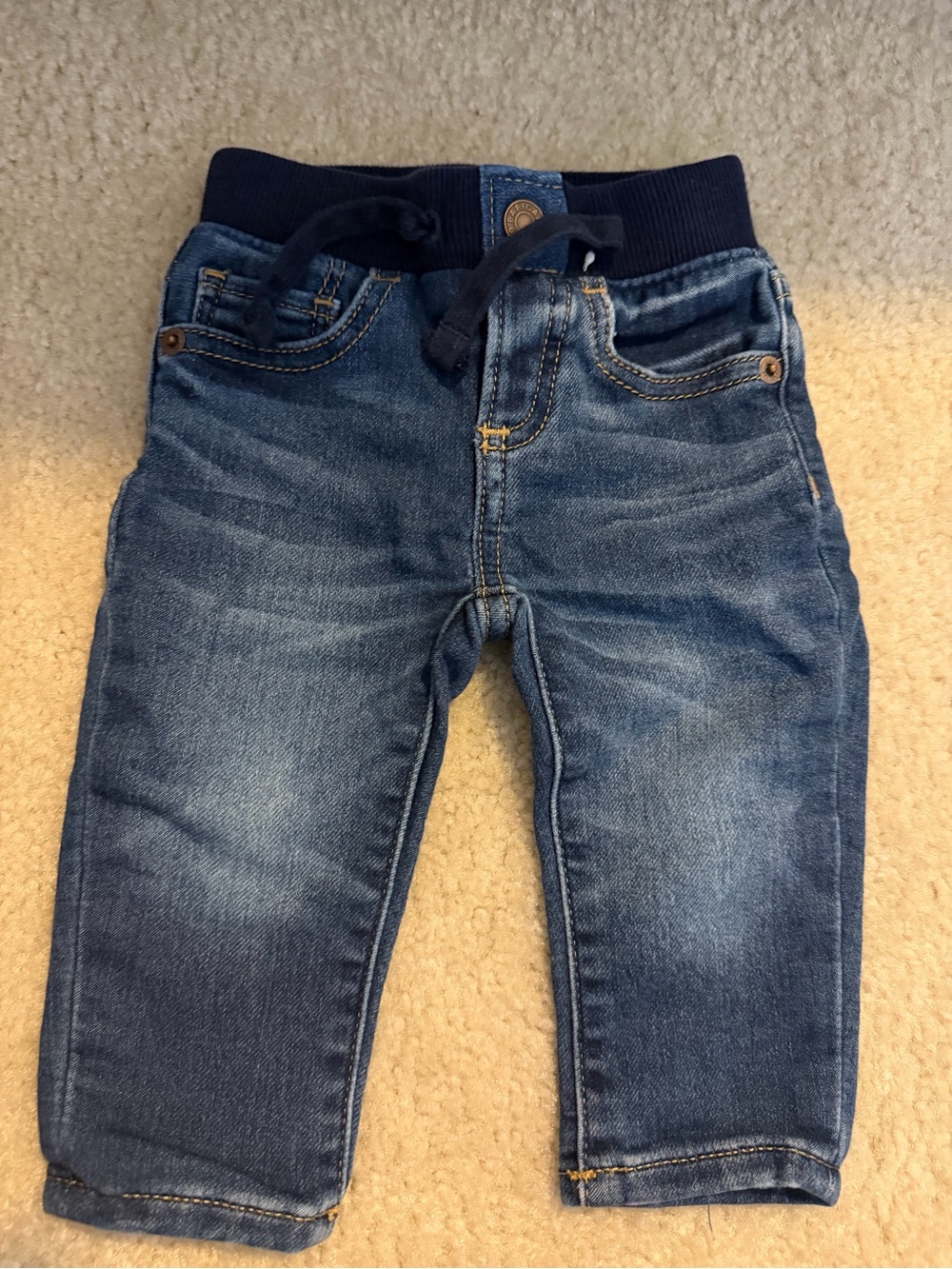 GAP Toddler Pull-On Jeans in Dark Blue Wash